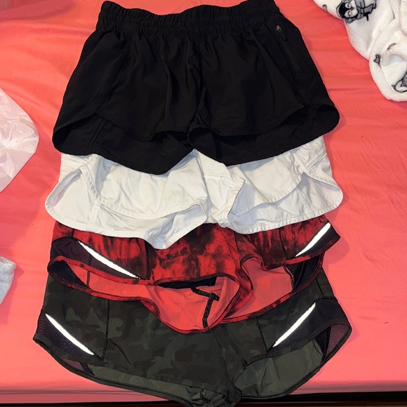 lululemon athletica Pants - 4 Lululemon shorts size 6, variation of hotty hot shorts and tracker shorts